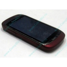 Красно-розовый телефон Alcatel One Touch 818 (Кызыл)