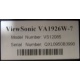 ViewSonic VA1926W-7 (Кызыл)