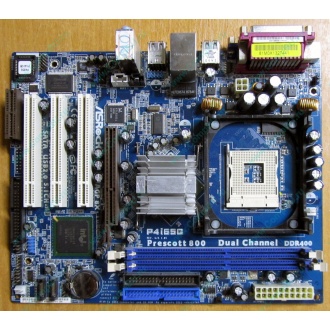 Материнская плата ASRock P4i65G socket 478 (без задней планки-заглушки)  (Кызыл)