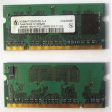 Модуль памяти для ноутбуков 256MB DDR2 SODIMM PC3200 (Кызыл)