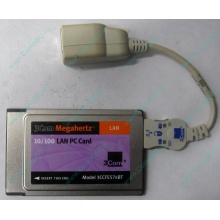 Сетевая карта для ноутбука 3COM Mehahertz 3CCFE574BT (PCMCIA) - Кызыл