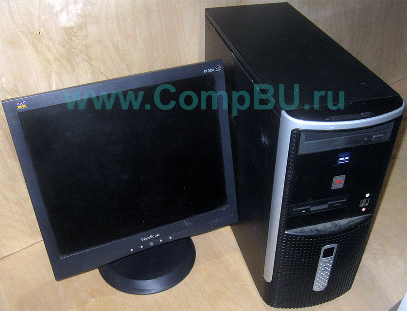 Комплект: одноядерный компьютер Intel Pentium-4 с 1Гб памяти и 17 дюймовый ЖК монитор (Кызыл)